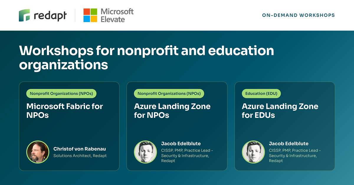 Cloud Migration for NPOs & EDUs: Azure Landing Zone & Microsoft Fabric Workshops